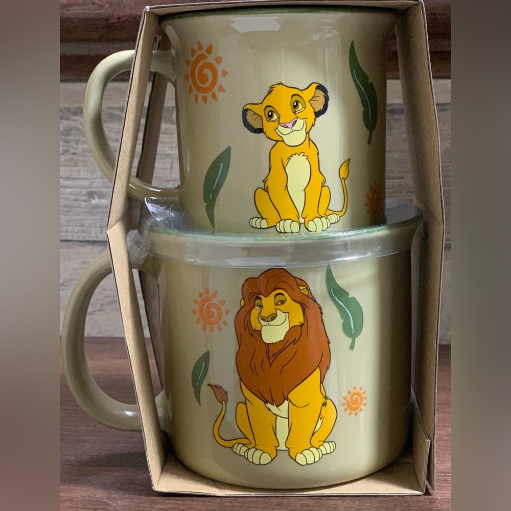 Disney Lion King Big And Little 2pc Mug Set.